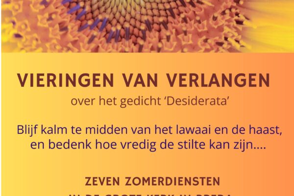 Zomer diensten Grote kerk Breda