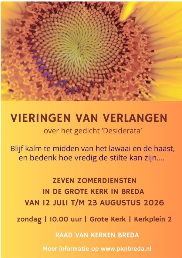 Zomer diensten Grote kerk Breda